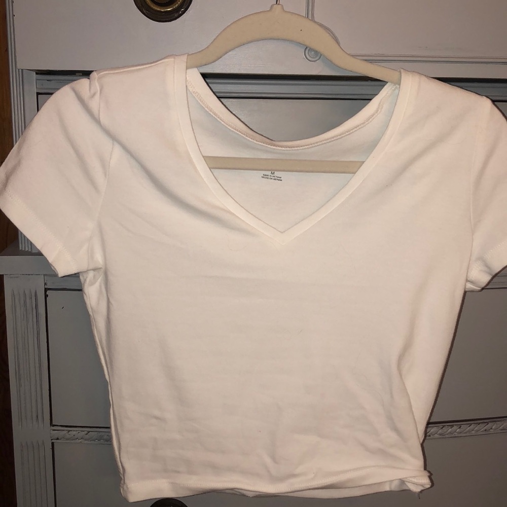 White crop top